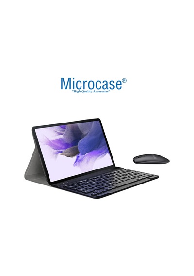 Galaxy Uyumlu Tab S7 FE T733 12.4 Bluetooth Klavye+Mouse+StandKılıf BKK6
