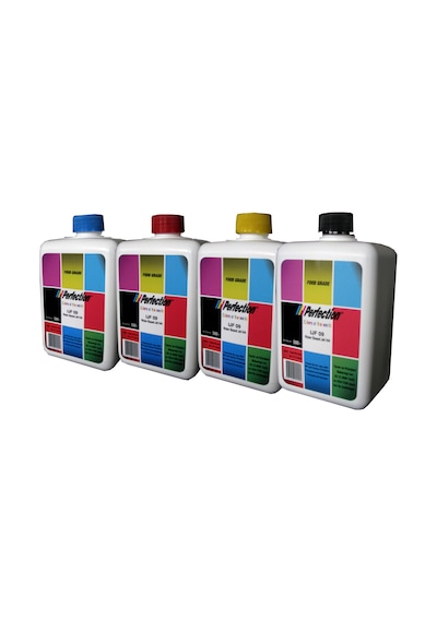 Perfection  Bitmeyen Kartuş Yazıcı Pasta Gıda Mürekkebi 4X500 ML