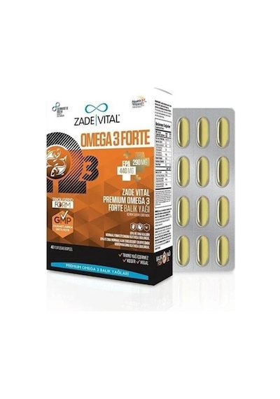 Zade Vital Omega 3 Forte 40 Kapsül