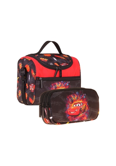 Kaukko Kids Erkek Çocuk Yarış Arabası Baskılı Kırmızı - Siyah Thermo Beslenme Çantası Ve Kalemlik Seti - Setkk-l5400 Kaukko Kids Erkek Çocuk Yarış Arabası Baskılı Kırmızı - Siyah Thermo Beslenme Çantası Ve Kalemlik Seti - Setkk-l5400