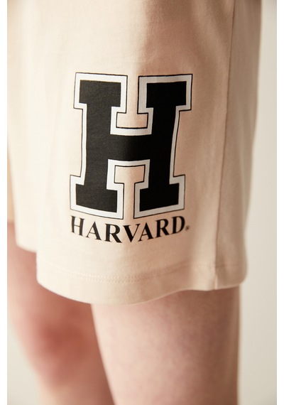 Penti Harvard Şort Pijama Altı - Unique Koleksiyonu Kum Rengi