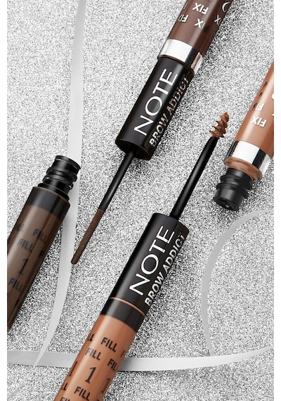 Note Cosmetics Brow Addict Fix&Fill Kaş Farı ve Maskarası 2'si 1 Arada - 02 Light Brown