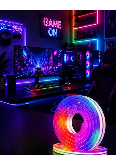 Tek Uygulama Kontrollü Rgb Neon Led Şerit Işık 16 Milyon Renk Destekli Najmaddin Diğer