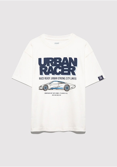 Mavi Beyaz Erkek Çocuk T-shirt M6610364-70057 Beyaz