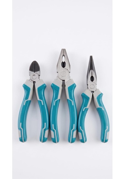 Ergonomik İzole Saplı 3'lü Pense Takımı - Pense 175 Mm/yan Keski 160 Mm/kargaburun 160 Mm Genel