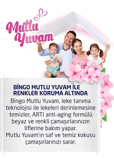 Bingo Matik Toz Çamaşır Deterjanı 10KG Beyazlar ve Renkliler 67 Y