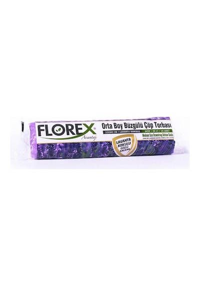 Florex Büzgülü Lavanta Kokulu Orta Boy Çöp Torbası - Koli