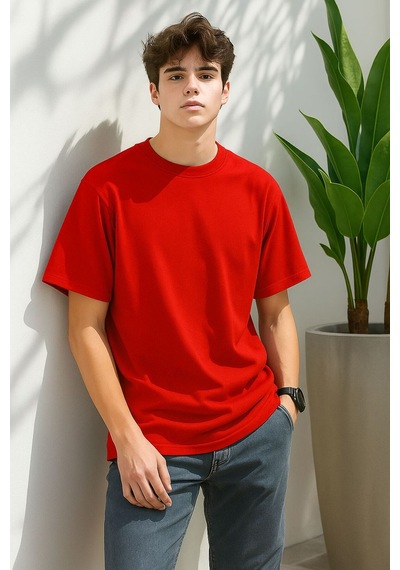 Bnrq88 Unisex Tişört Kirmizi