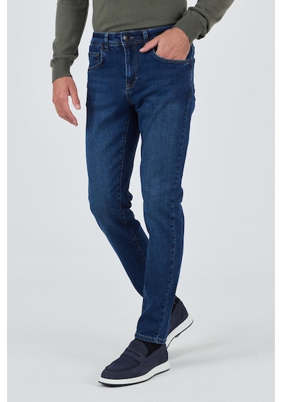 İmza Lacivert Gabardin 5 Cep Düz Paça Casual Slim Fit Pamuklu Denim Pantolon 1023250150 Lacivert İmza Lacivert Gabardin 5 Cep Düz Paça Casual Slim Fit Pamuklu Denim Pantolon 1023250150 Lacivert