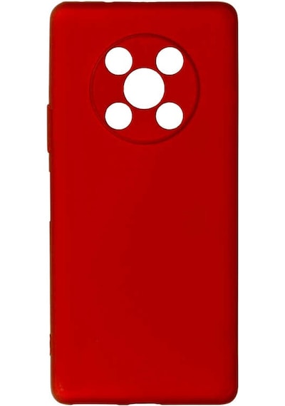 Huawei Nova Y90 Kılıf Zore Biye Silikon Kırmızı