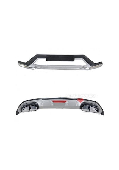 Autogp Hyundai Tucson Ön Arka Tampon Koruması Difüzör 2018 2019 2020 1.6 005 Hy23 03 044c