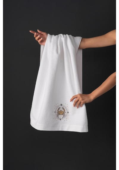 Varol %100 Microcotton Üst Kalite Havlu Seti Burç Nakışlı Yengeç-standart Yengeç Diğer