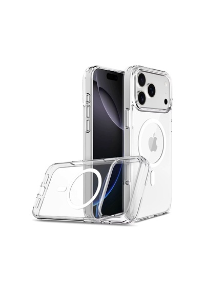 Schitec Apple, Uyumlu iPhone 17 Pro Magsafe Özellikli Şeffaf Kılıf