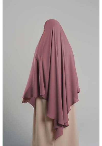 Hürrem Bone Gül Kurusu Pratik Hazır Geçmeli Tesettür Eşarp Krep Bağcıklı Sufle Hijab 2313 18 Gül Kurusu