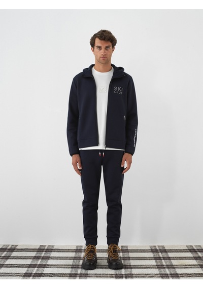 Xint Lacivert Pamuk Dokulu Slim Fit Sweat Pantolon 380223