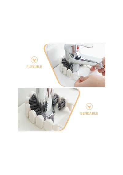 Kyrotech 2'li 360 Bükülebilir Aralık Temizleme Fırçası, 26,5 Cm Esnek Saplı Kavisli Yüzey Temizleyici, Askı Delikli Çok Amaçlı Mutfak Banyo Lavabo Temizlik Fırçası