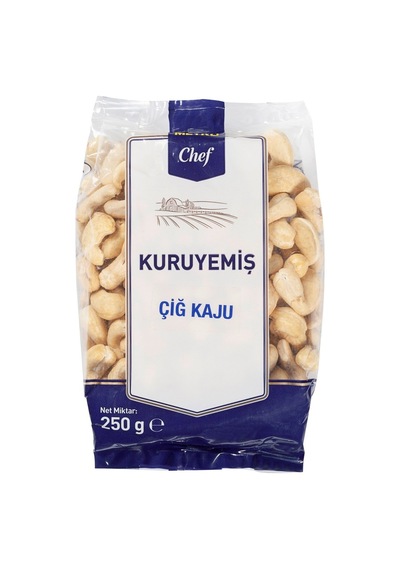 Metro Chef Çiğ Kaju 250 G - Doğal Atıştırmalık Ve Tatlı Malzemesi 3'li Ekonomik Paket - 3 Adet Tarı