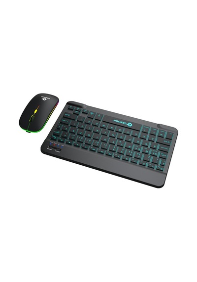 Gravion Km-bt35 Bluetooth Klavye Mouse Set Siyah Şarj Edilebilir Optik