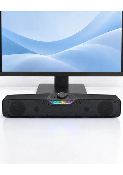 Kablosuz Müzik Dinleme Bluetooth Hoparlör Rgb Aydınlatmalı Siyah