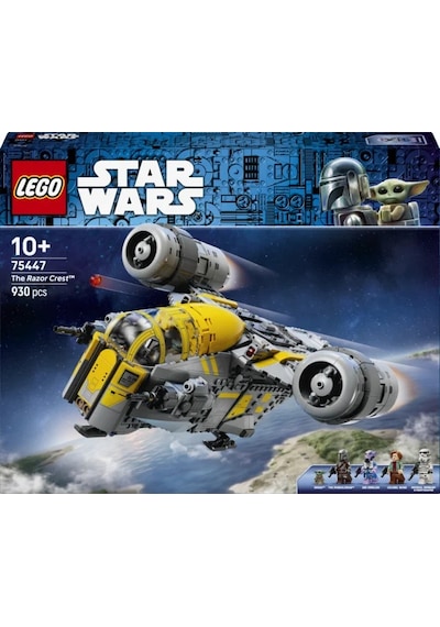 LEGO® Star Wars: Mandalorian ve Grogu™ Razor Crest™ 75447 - 10 Yaş ve Üzeri Çocuklar için Yaratıcı Oyuncak Yapım Seti (930 Parça)