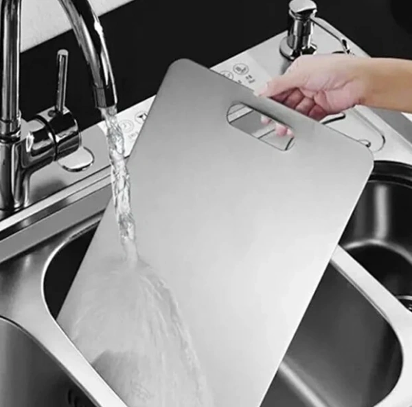 River World Paslanmaz Çelik 2'li Kesme Panosu Seti Çok Renkli