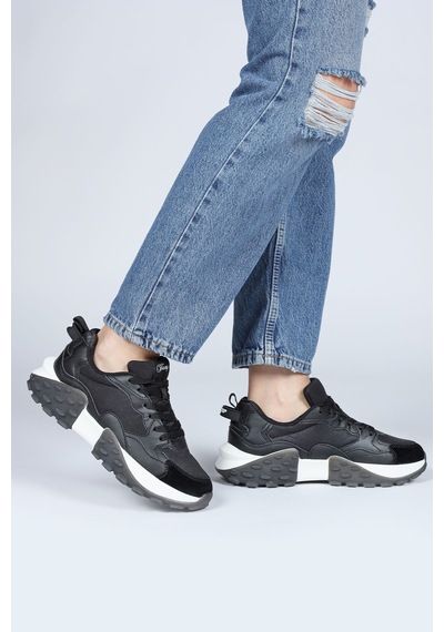 Jump 29780 Siyah Kadın Sneaker Günlük Spor Ayakkabı Siyah