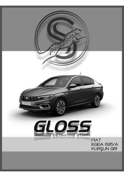 Fiat Egea Kurşun Gri 695a - Profesyonel Çizik Ve Taş İzi  Rötuş Boyası 20ml. Uyumlu