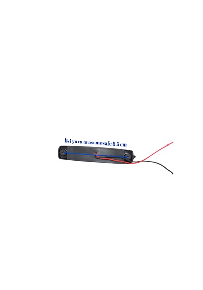 10 Adet Sarı Parmak Lamba 6 Led 12v 24v