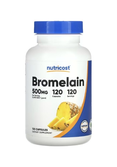 Nutricost, Bromelain, 500 Mg, 120 Capsules.usa 3834