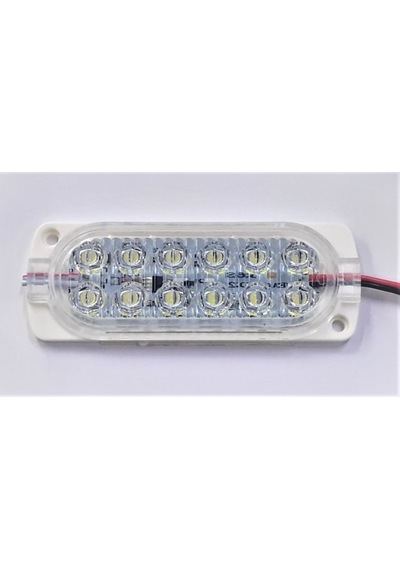 12 Volt 12 Ledli 2.4 Watt Animasyonlu Çakar Modül Beyaz