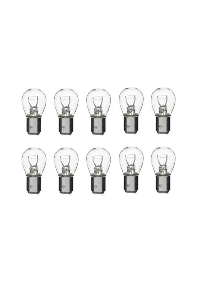 10 Adet 12v P21/5w Çift Duy Düz Tırnak Standart Renk Ampul Ba15d