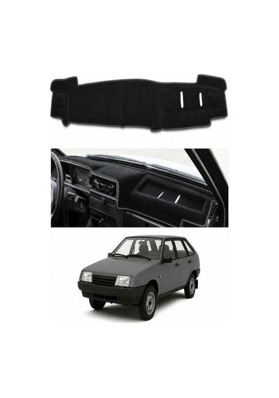 Lada - Samara Enjeksiyonlu 1995-2004 Uyumlu Torpido Koruma Kılıfı - Gri Şeritli