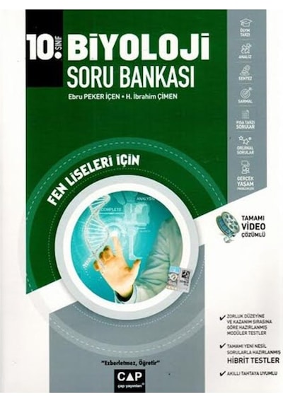 Çap Yayınları 10. Sınıf Fen Lisesi Biyoloji Soru Bankası