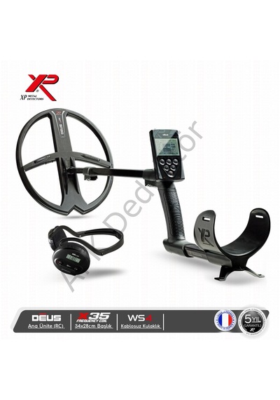 Xp Deus Rc Ana Üniteli 34x28 Cm X35 Başlıklı Ws4 Kablosuz Kulaklıklı Metal Dedektörü