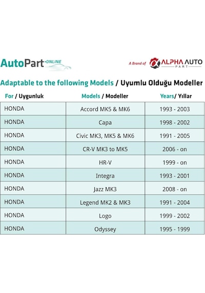 Honda Accord Civic Cr-v Odyssey Jazz İçin Tampon Panel Klips - 10 Adet 1 Adet / Siyah