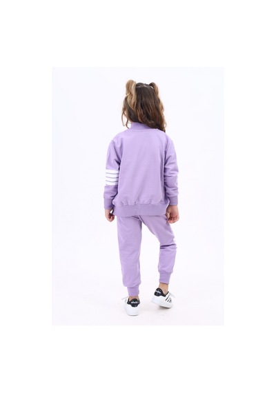 Toontoy Kids Toontoy Kız Çocuk Nakışlı Eşofman Takım Lila