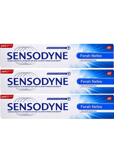 Sensodyne Ferah Nefes Diş Macunu 3 x 100 ML