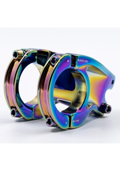 Raptor Alüminyum As-352 35 Mm Riser Mtb Gidon Bisiklet Gidonu Oil Slick Rainbow Renk Gidon Boğazı Çok Renkli