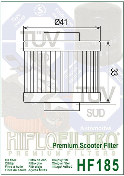 Hiflo Hf185 2001-2003 BMW C1 Yağ Filtresi