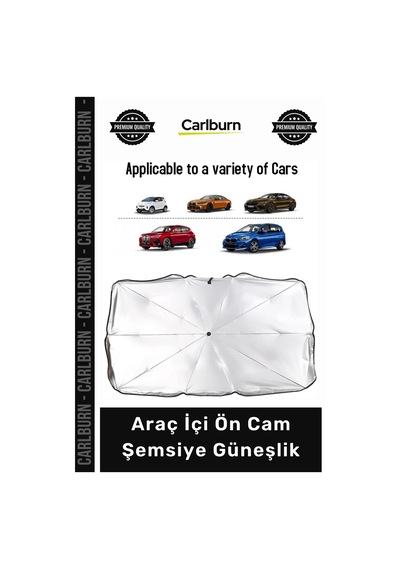 Güneşlik Titanyum Gümüş Kaplama Çelik İskelet Uv Blokaj Soğutma Araç İçi Ön Cam Şemsiye Güneşlik