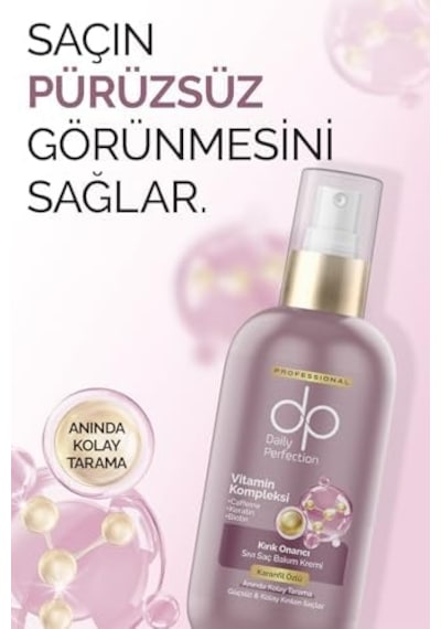 Daily Perfection Karanfil Özlü Sıvı Saç Bakım Kremi 200 Ml - Keratin, Biotin Ve Kafein Destekli Kolay Tarama Sağlayan Durulanmayan Bakım