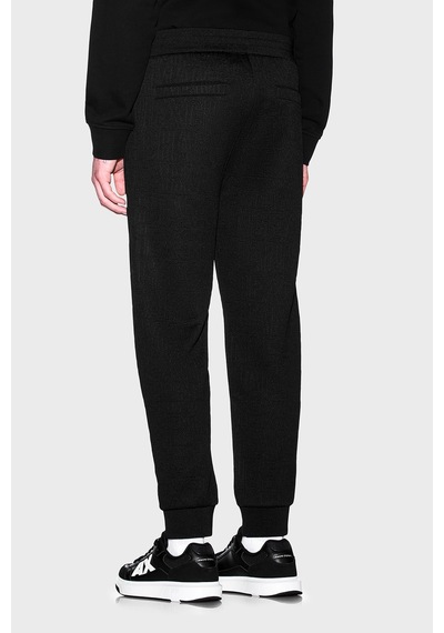 Armani Exchange Jakarlı Jarse Kumaştan Regular Fit Lastikli Paça Pantolon Erkek Pantolon Xm002907 Af21862 Uc001 Siyah