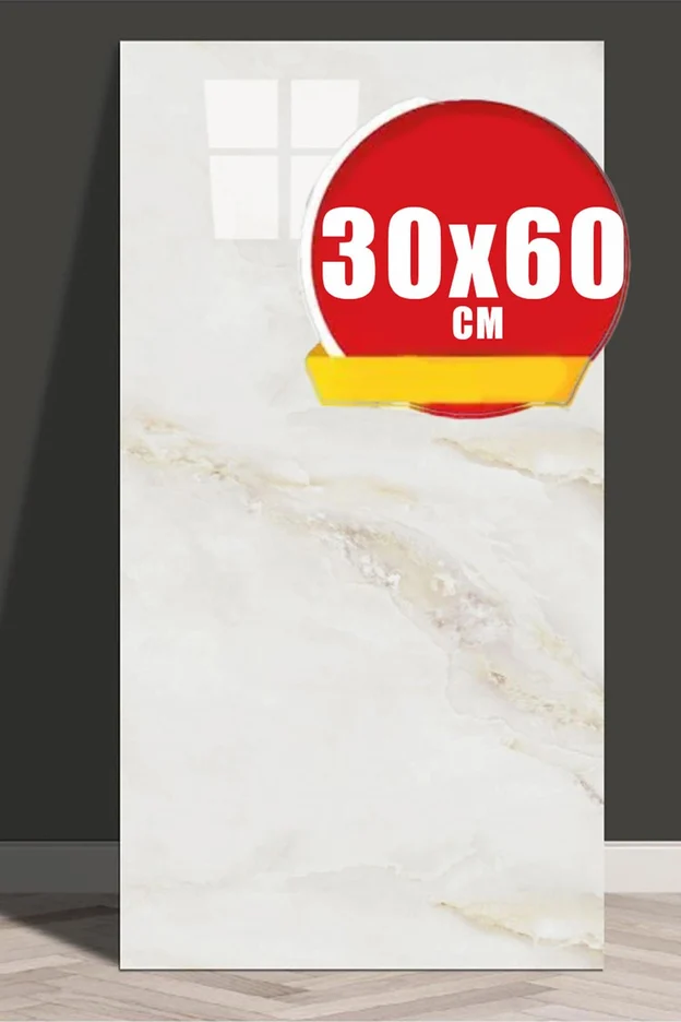 20 Adet 60x30 Pvc Esnek Duvar Paneli Açık Bej