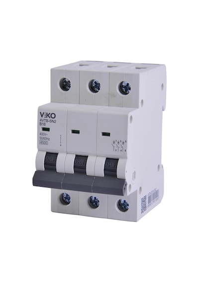 Viko 4vtb-3b16 Otomatik Sigorta 4,5ka B Tipi 3 Kutup 16a 10