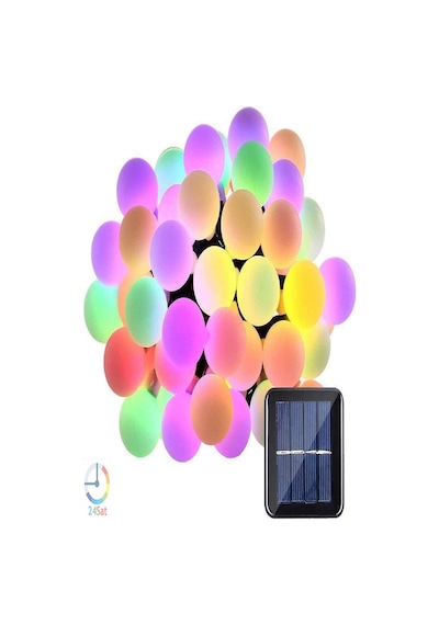 50 Led Renkli Solar Güneş Enerjili Bahçe Teras Balkon Ağaç Lambası Aydınlatması