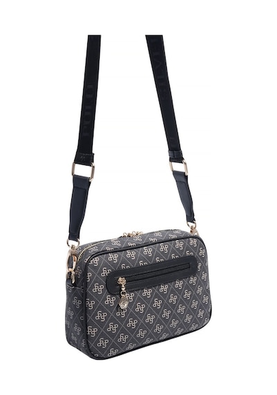 Silver Polo Sp1280 Kadın Çapraz Çanta Monogram Füme-siyah