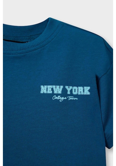 Defacto Regular Fıt Slogan Desenli Kısa Kollu Tişört Erkek Bebek D7910A526SM Mavi Defacto Regular Fıt Slogan Desenli Kısa Kollu Tişört Erkek Bebek D7910A526SM Mavi