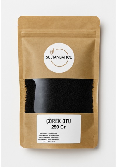Sultanbahçe Doğal Çörek Otu 250 Gr - Taze Ve Aromatik Siyah Tohumlar