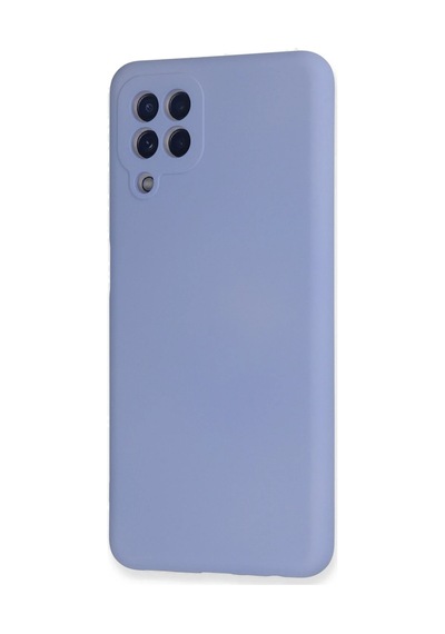 Newface - 114 - Samsung Uyumlu Galaxy A22 Kılıf Nano İçi Kadife Silikon - Kmrsfres - - Lila LİLA