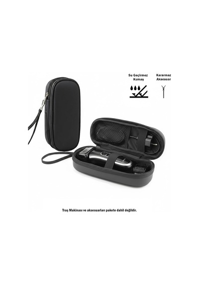 Microcase Traş Makinası/saç Kesme Makinaları İçin Askılıklı Seyahat Saklama Çantası Koruma Kabı Kutusu Al5434
